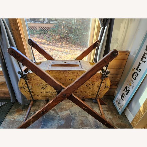 Used Vintage/Antique Yellow Wood Décor for sale on AptDeco