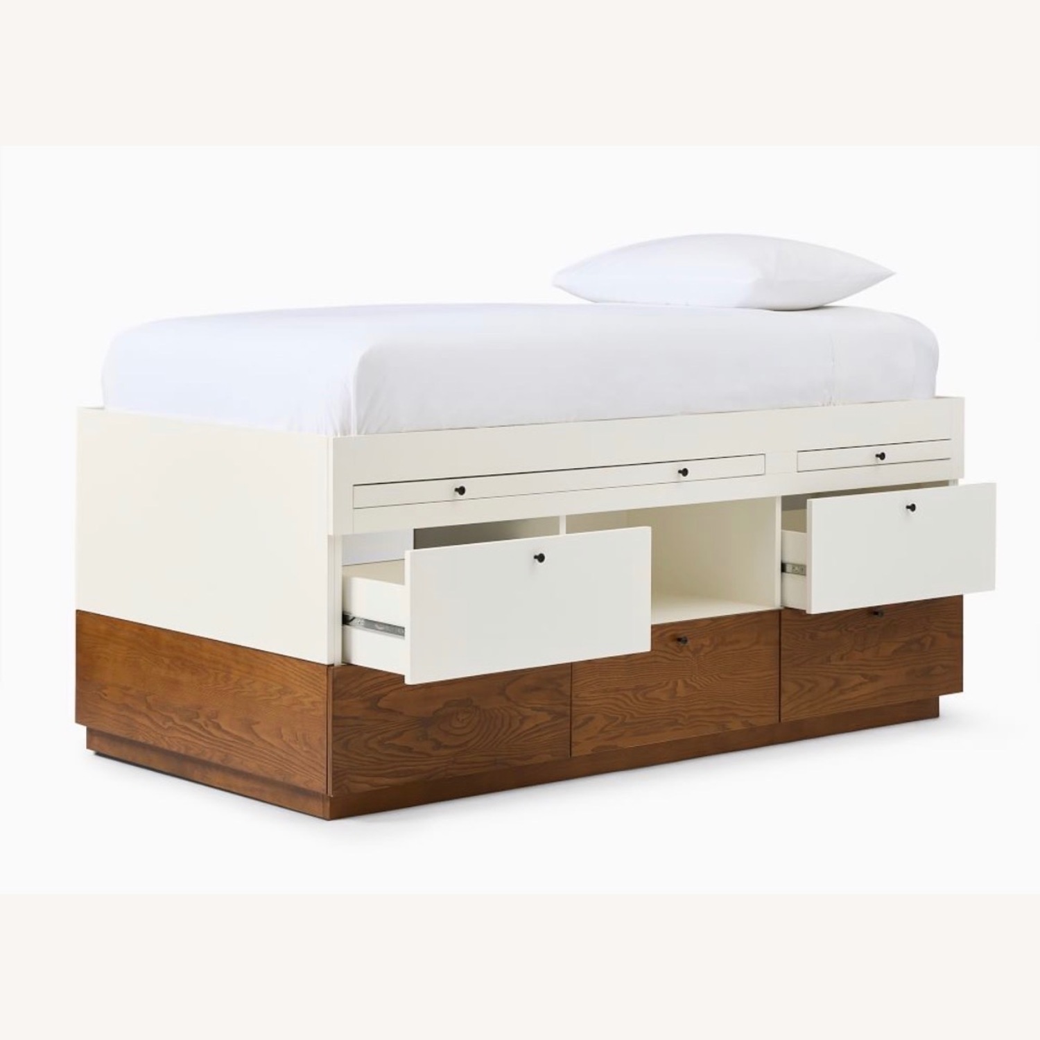 West Elm Kids Captain's White Wood Bunk Bed - image-2