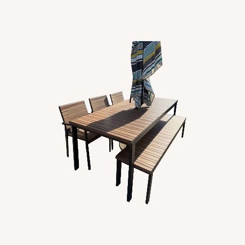 Used West Elm Dante Outdoor Dining Set for sale on AptDeco