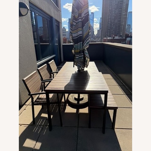 Used West Elm Dante Outdoor Dining Set for sale on AptDeco