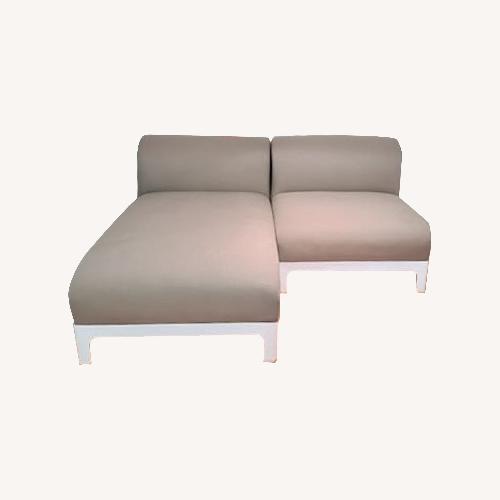 Used Room & Board Light Gray Fabric Patio Furniture for sale on AptDeco