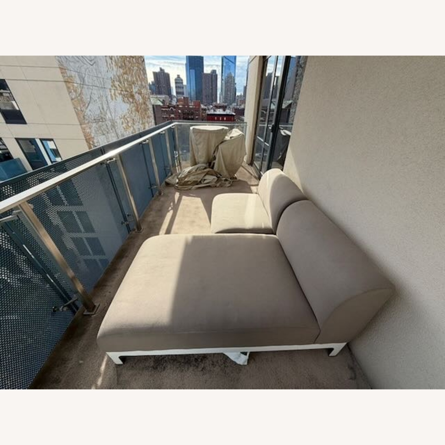 Room & Board Light Gray Fabric Patio Furniture - image-2