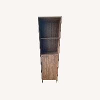 Dark Brown Wood Bookcase