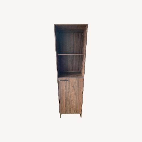 Used Dark Brown Wood Bookcase for sale on AptDeco