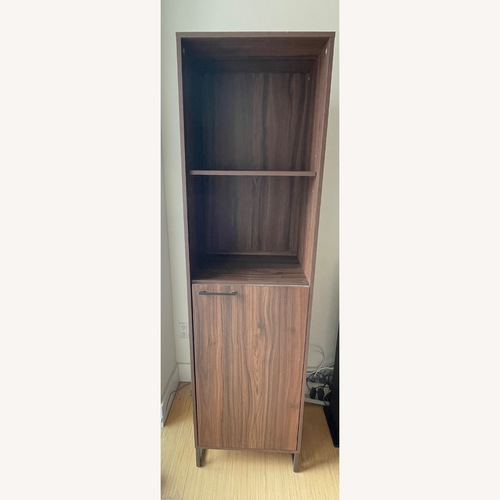 Used Dark Brown Wood Bookcase for sale on AptDeco