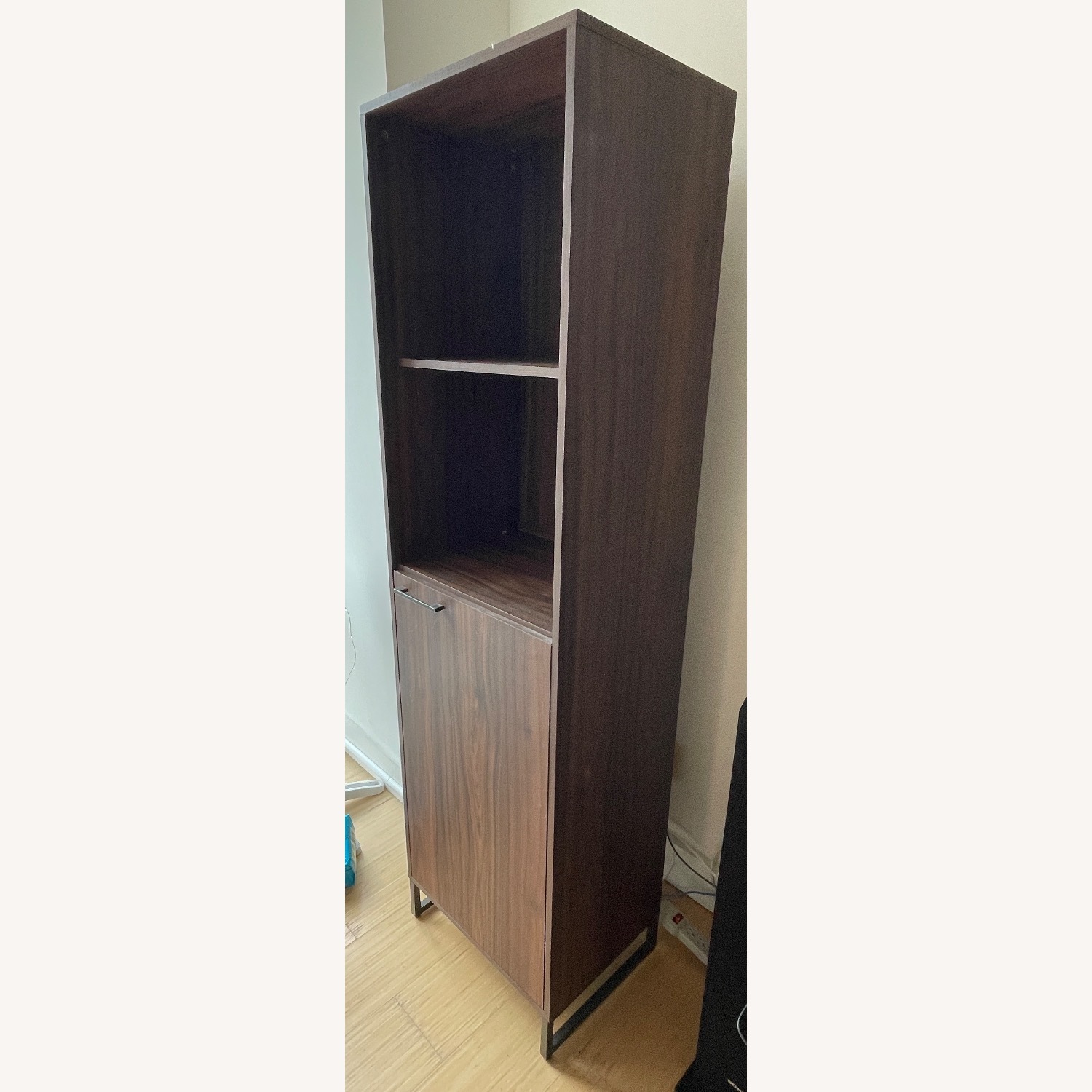 Dark Brown Wood Bookcase - image-3