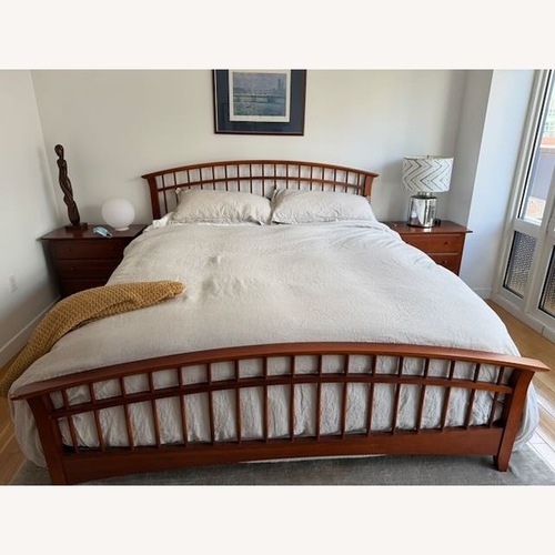 Used Thomasville Furniture Industries Natural King Bed for sale on AptDeco