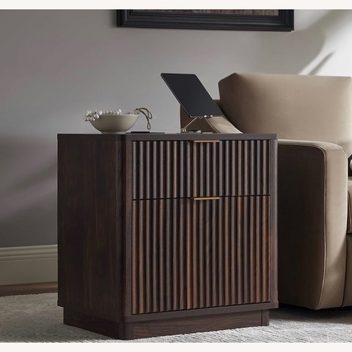 Used Dark Brown Wood Nightstands for sale on AptDeco