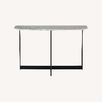 Ligne Roset Light Gray Marble Console Table