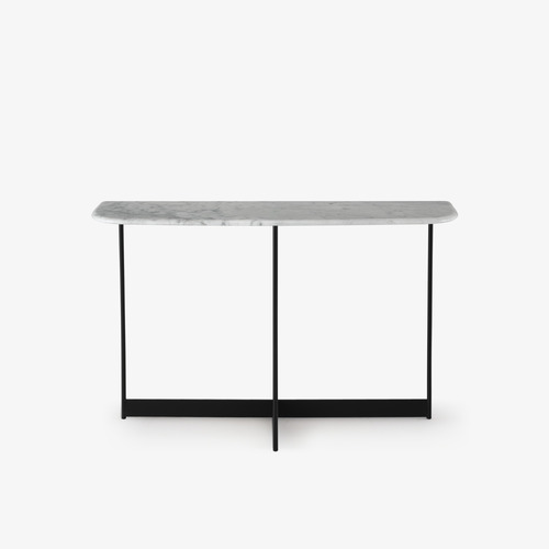 Used Ligne Roset Light Gray Marble Console Table for sale on AptDeco