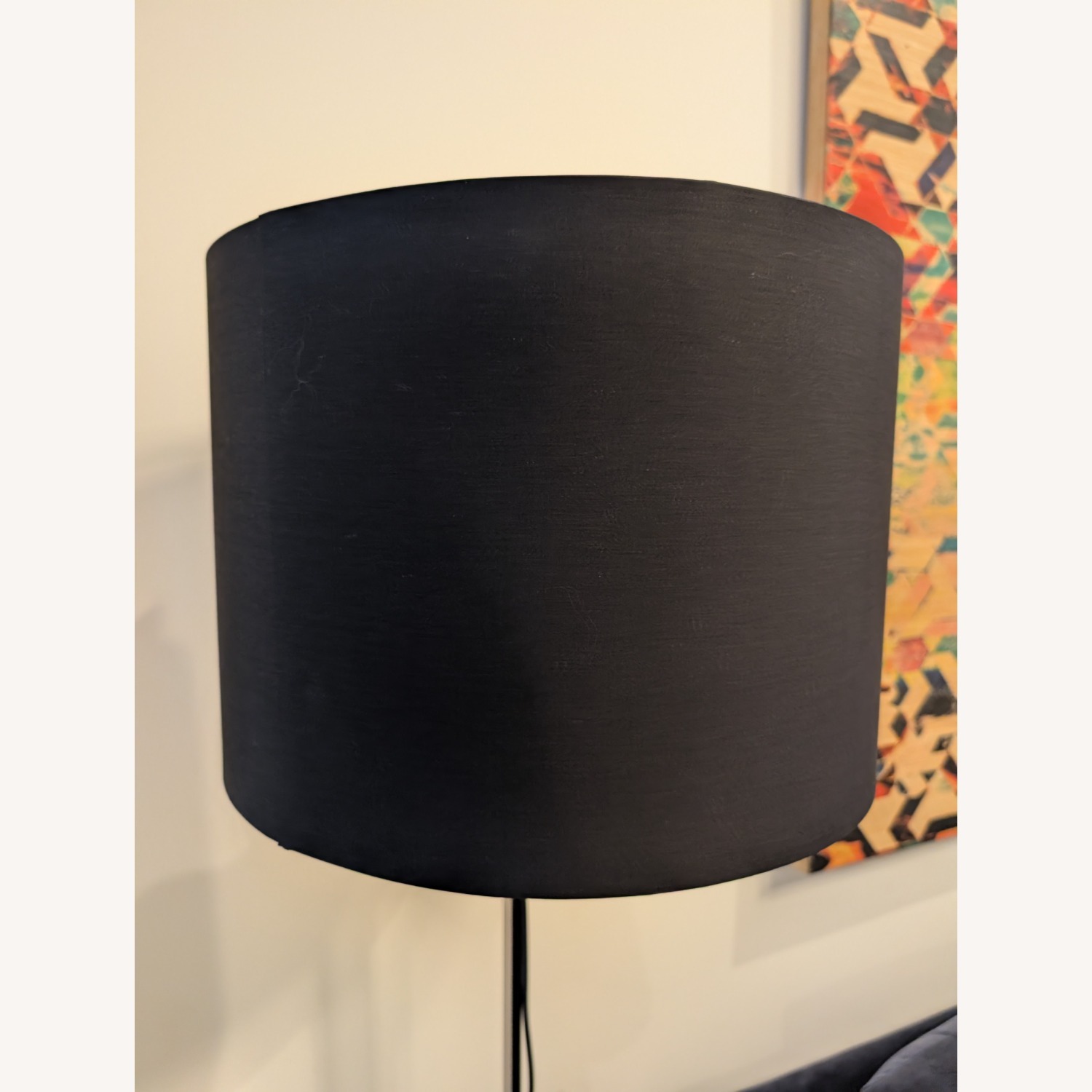 Blue Dot Note Large Floor Lamp with Table - image-4