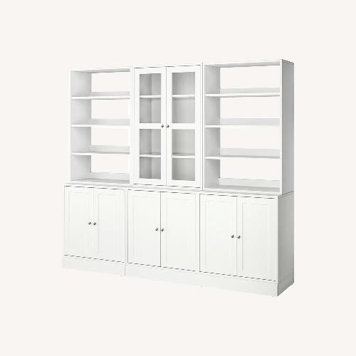 Used IKEA Havsta White Wood Media Storage for sale on AptDeco