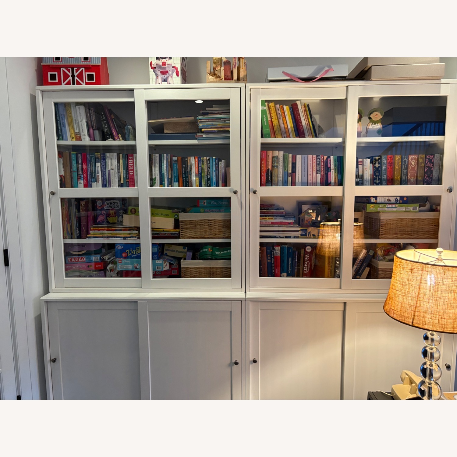 IKEA Havsta White Wood Media Storage - image-5