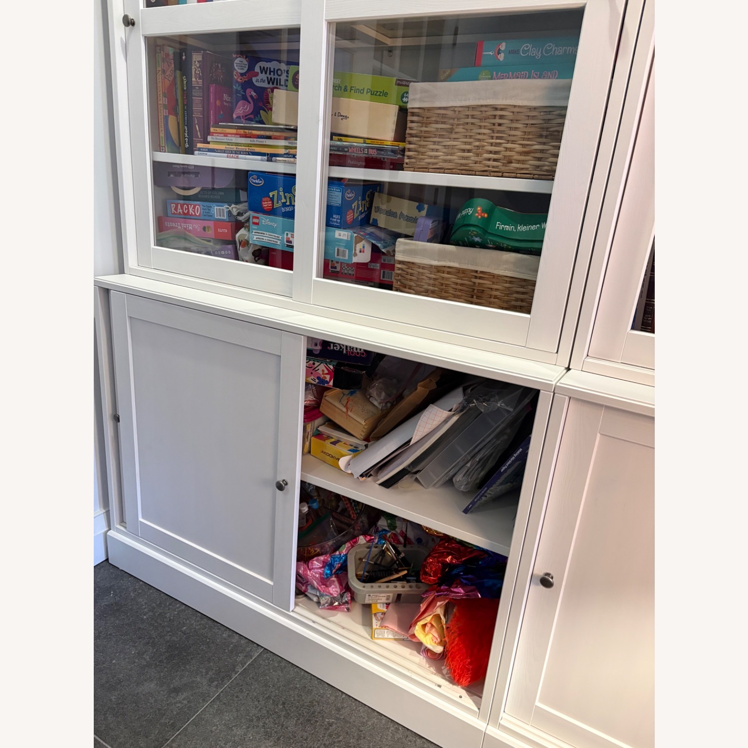 IKEA Havsta White Wood Media Storage - image-8