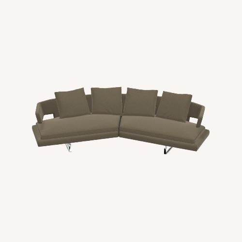 Used B&B Italia Arne Green Cotton 3+ Seater Sofa for sale on AptDeco