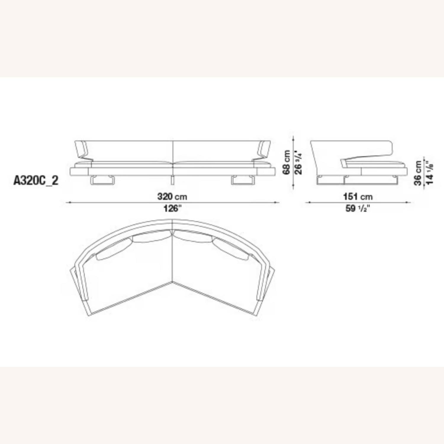 B&B Italia Arne Green Cotton 3+ Seater Sofa - image-4