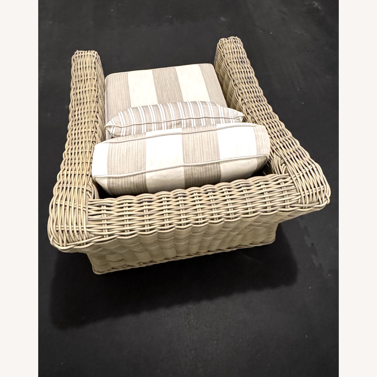 Restoration Hardware Dark Brown Patio Chair - image-4