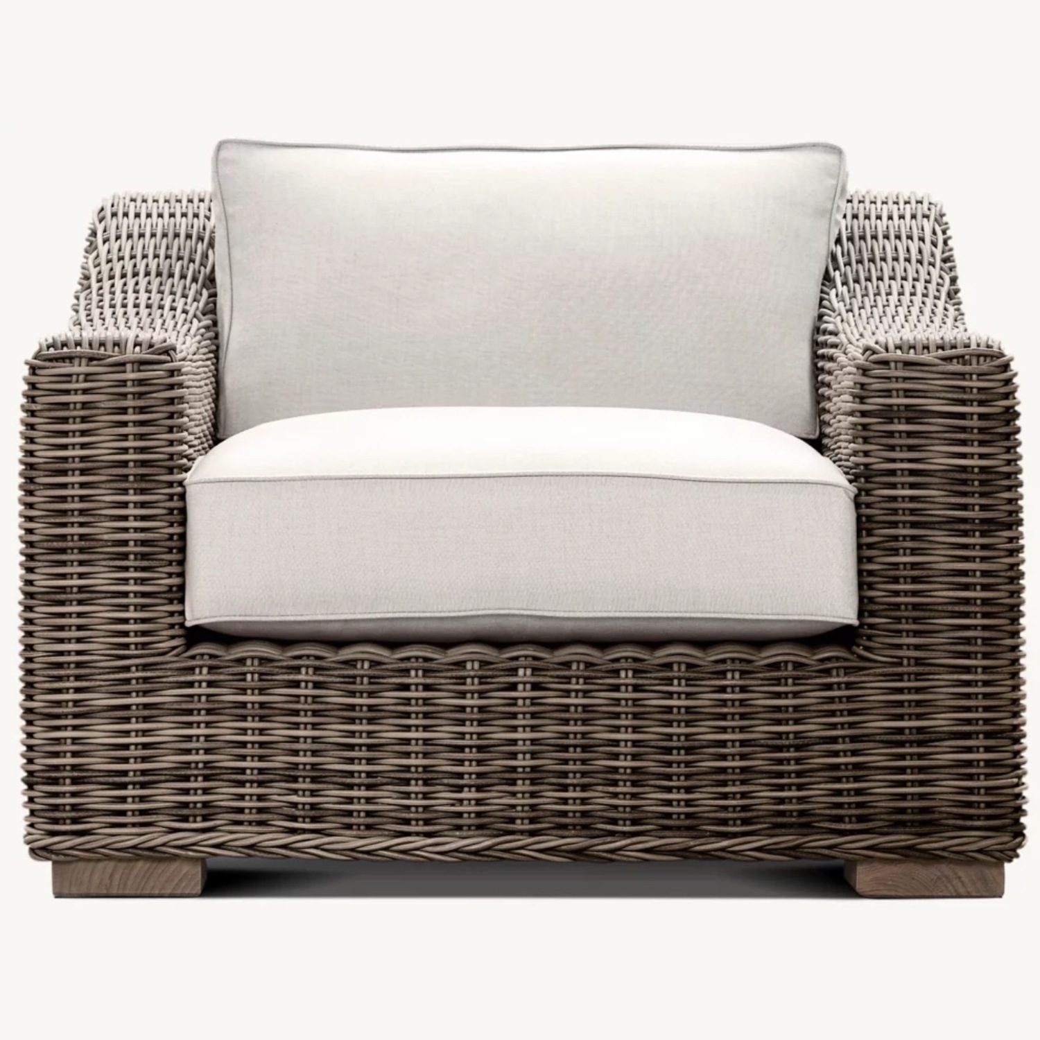 Restoration Hardware Dark Brown Patio Chair - image-1