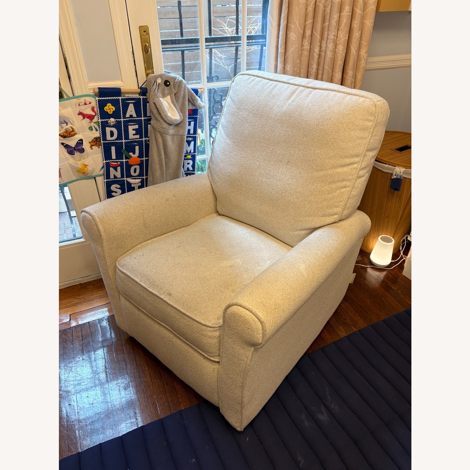Pottery Barn Kids White Recliner - image-1