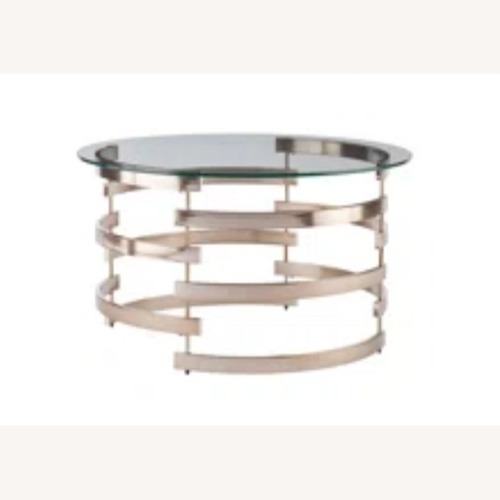 Used Wayfair Reuss Glass Coffee Table for sale on AptDeco