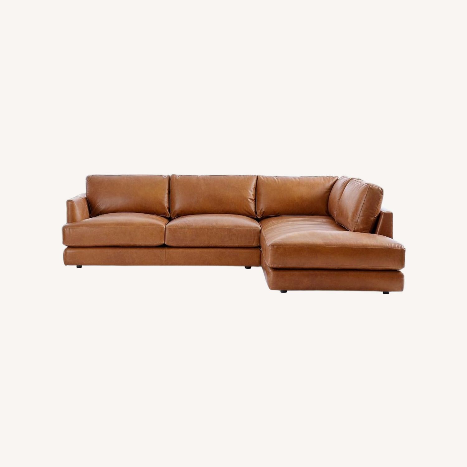 West Elm Haven Light Brown 2 Piece Sectional - image-0