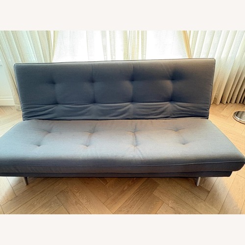 Used Ligne Roset Blue Fabric Sleeper Sofa for sale on AptDeco