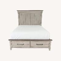 Queen Bed with Storage Drawers