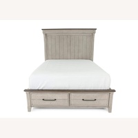 Queen Bed with Storage Drawers