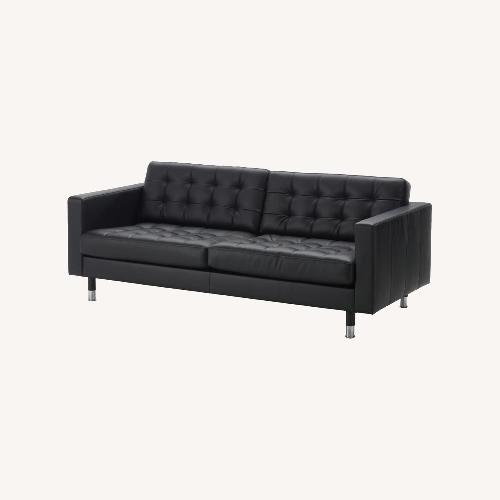 Used IKEA MORABO Black 3+ Seater Sofa for sale on AptDeco