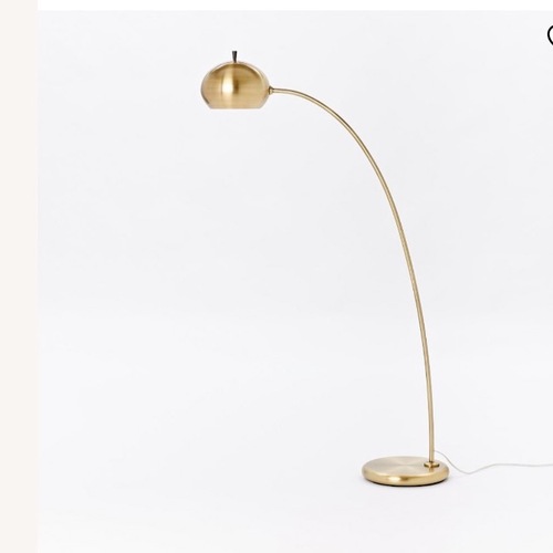 Used West Elm Petite Arc Metal Floor Lamp (54") for sale on AptDeco