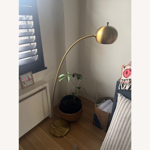 Used West Elm Petite Arc Metal Floor Lamp (54") for sale on AptDeco