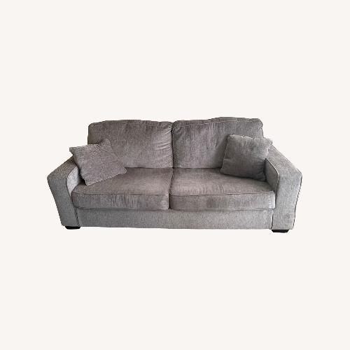 Used Light Gray Fabric Sleeper Sofa With Cushions for sale on AptDeco