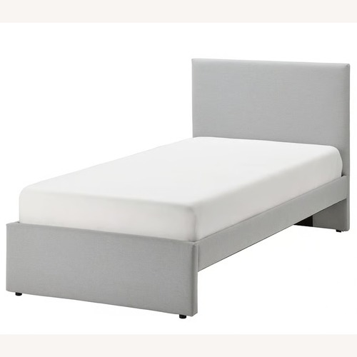 Used IKEA Gladstad Light Gray Twin Bed  for sale on AptDeco