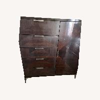 Dark Brown Wood Dresser