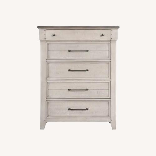 Used Light Gray Wood Dresser for sale on AptDeco