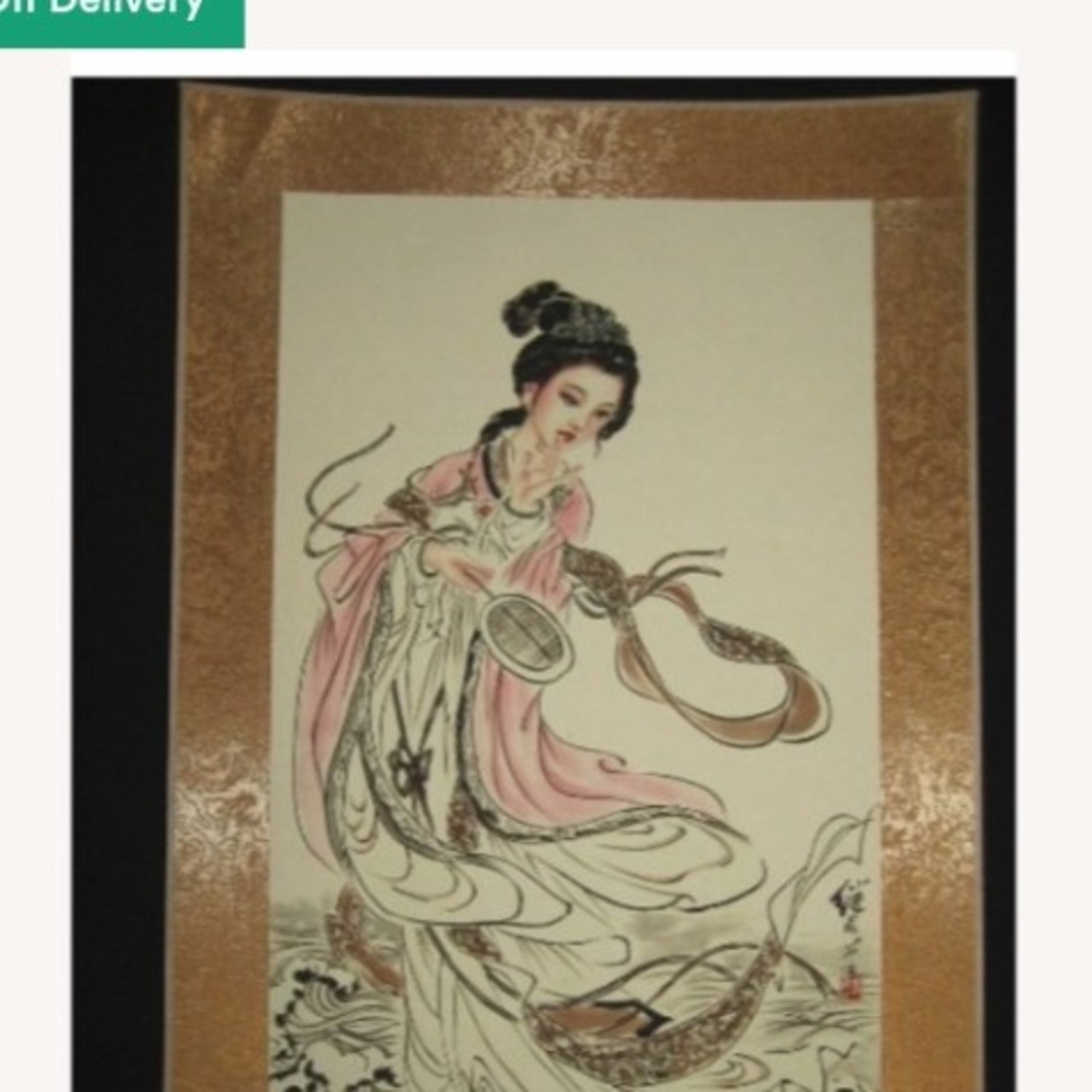 Geisha Scroll With Gold Lining  - image-3