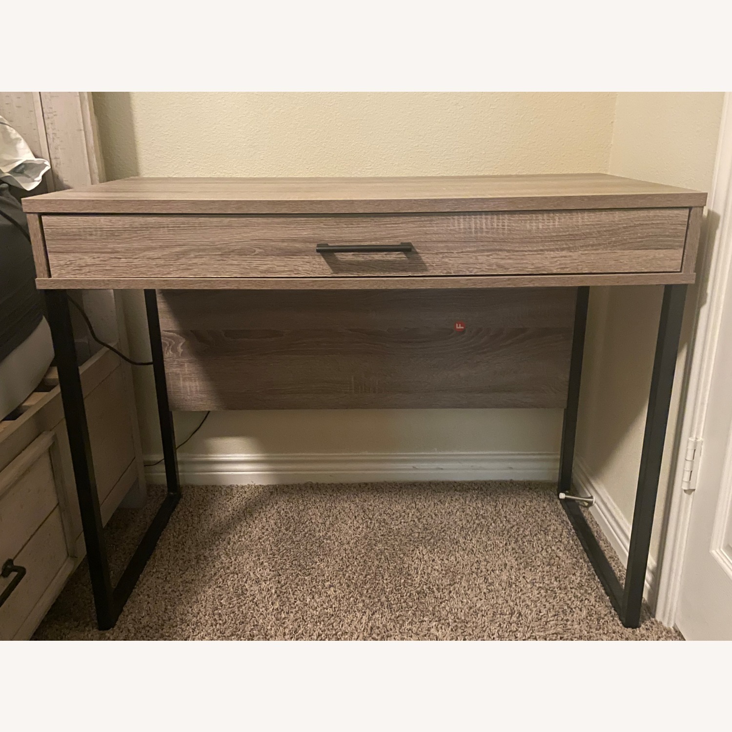 Light Brown Wood Veneer Desk - image-2