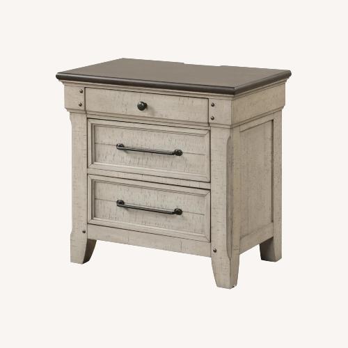 Used Light Gray Side Table for sale on AptDeco