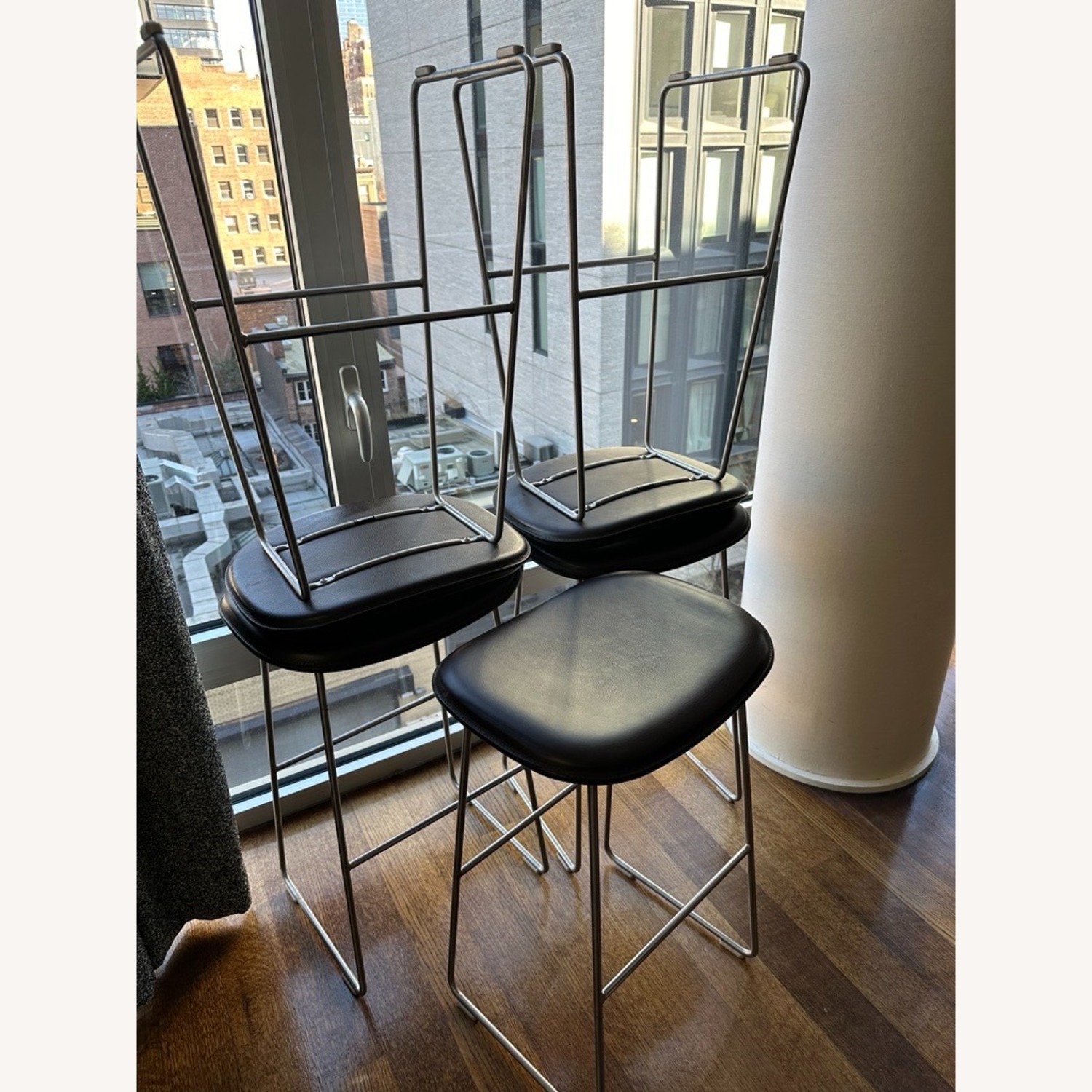 Cappellini Leather Stools - image-3