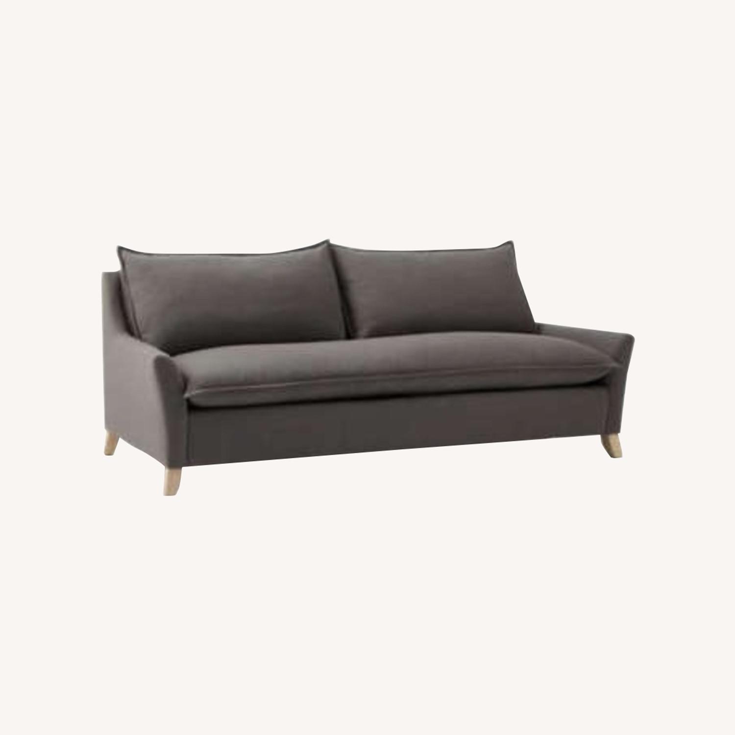 West Elm Bliss Dark Gray Fabric 3+ Seater Sofa - image-0