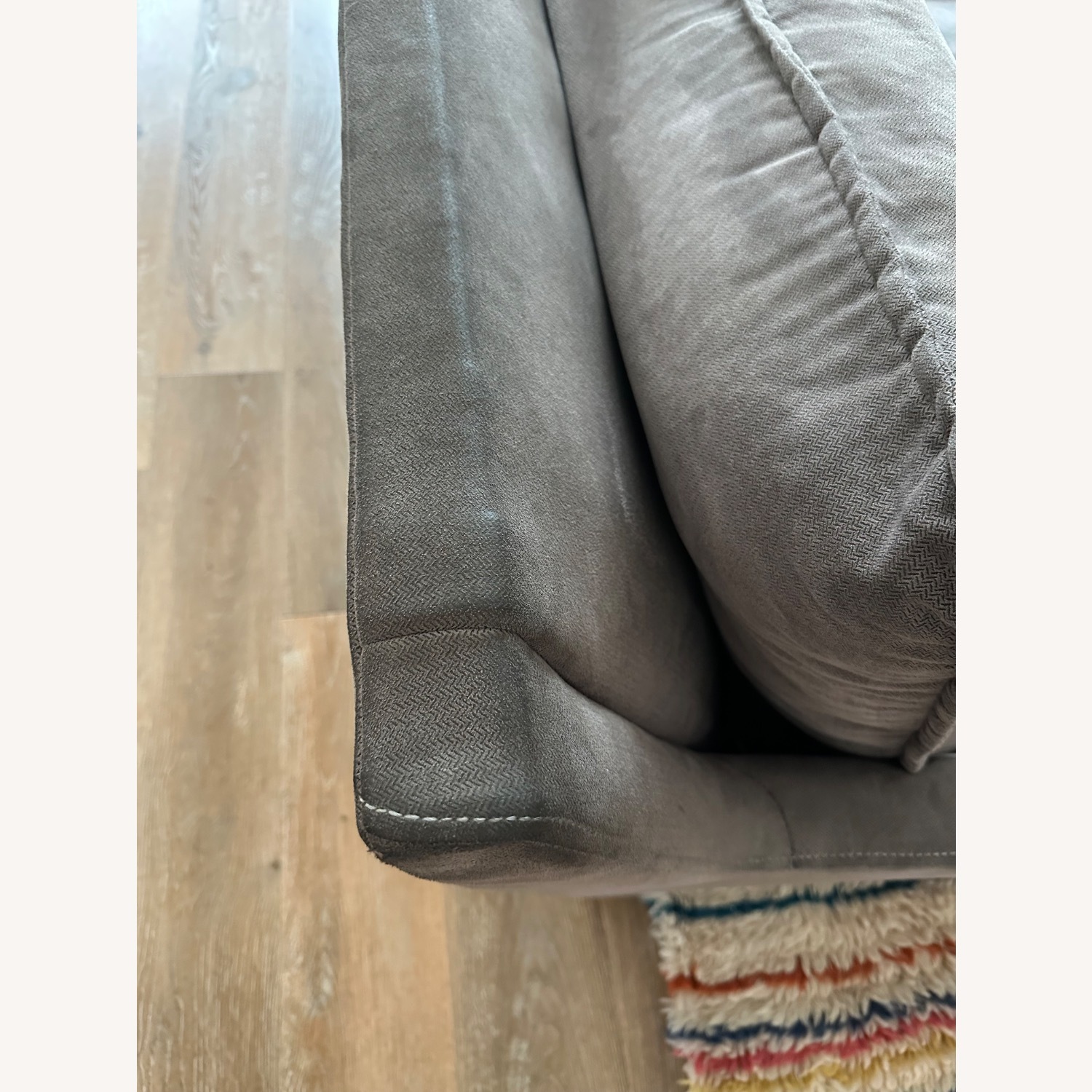 West Elm Bliss Dark Gray Fabric 3+ Seater Sofa - image-5