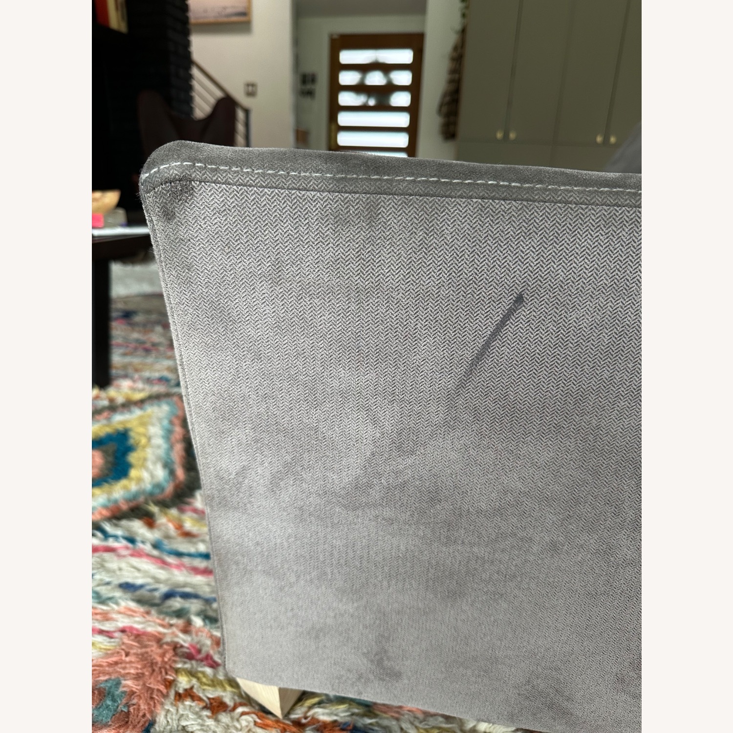 West Elm Bliss Dark Gray Fabric 3+ Seater Sofa - image-4