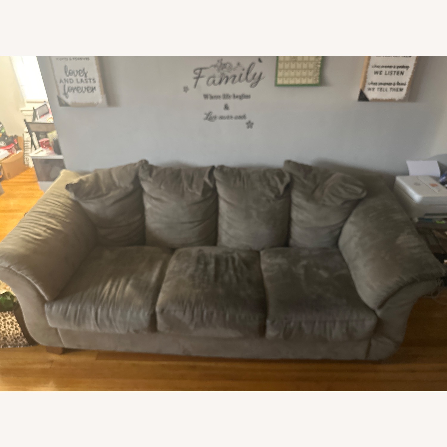 Dark Brown 3+ Seater Sofa - image-2