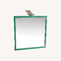 Green Metal Wall Mirror