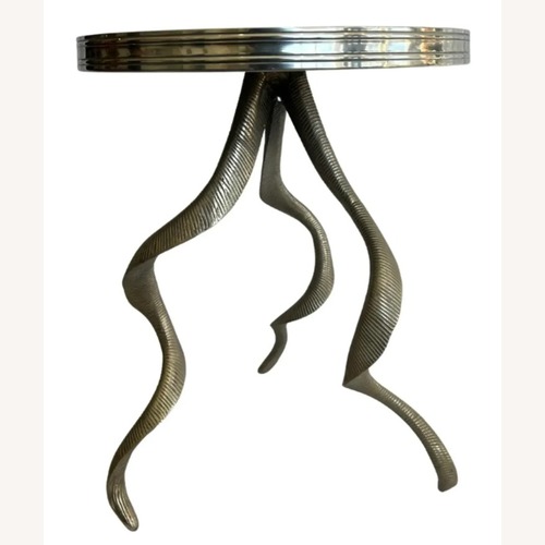 Used 1980s Arthur Court Aluminum Side Table for sale on AptDeco