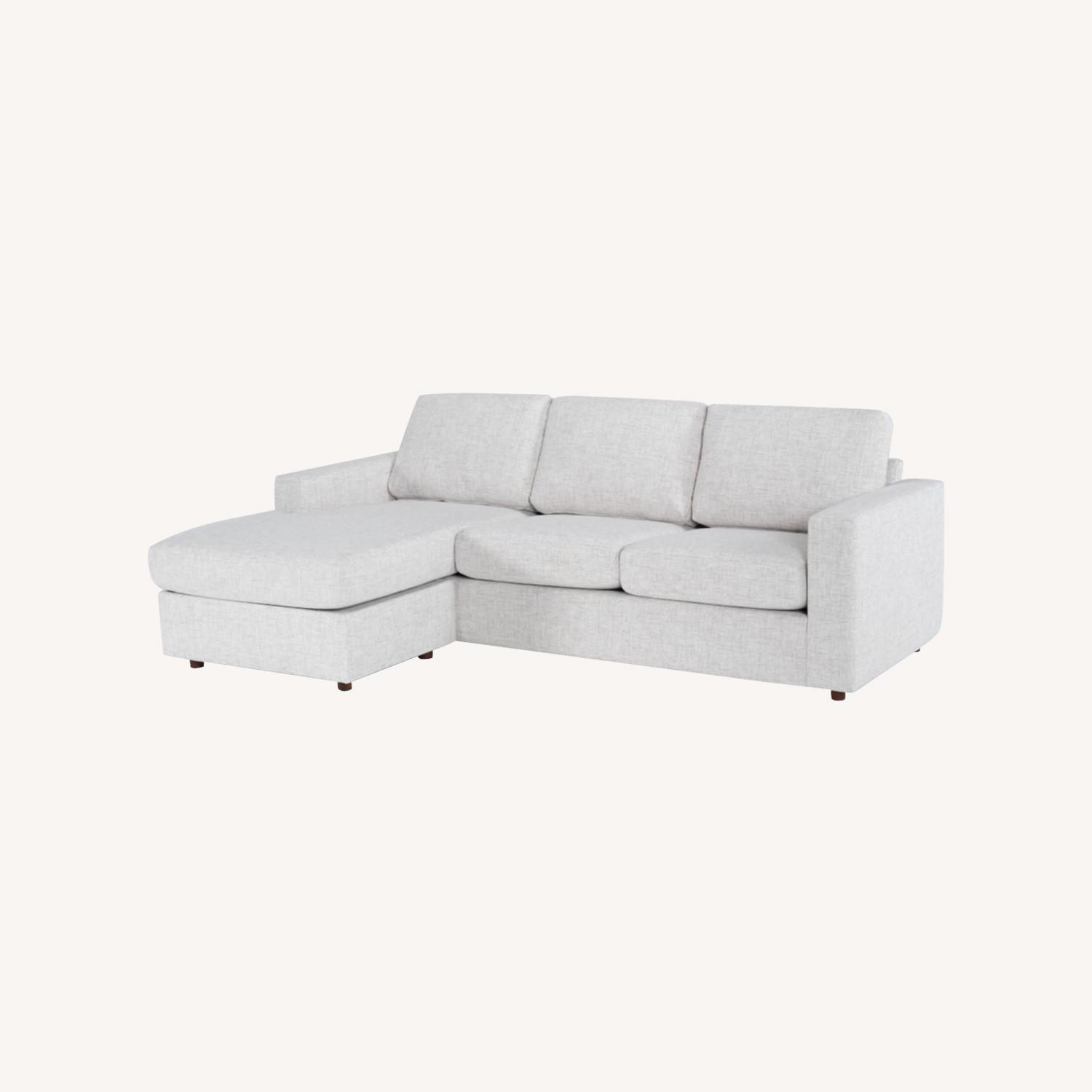 Living Spaces Doheny 94 Sofa + Ottoman - image-0