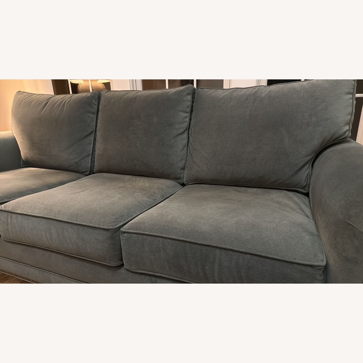 Ethan Allen Bennett Roll Arm 3 Seat Sofa - image-2