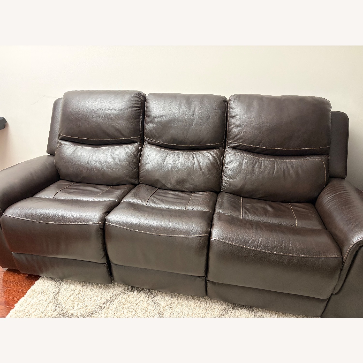 Dark Brown 3+ Seater Sofa - image-0