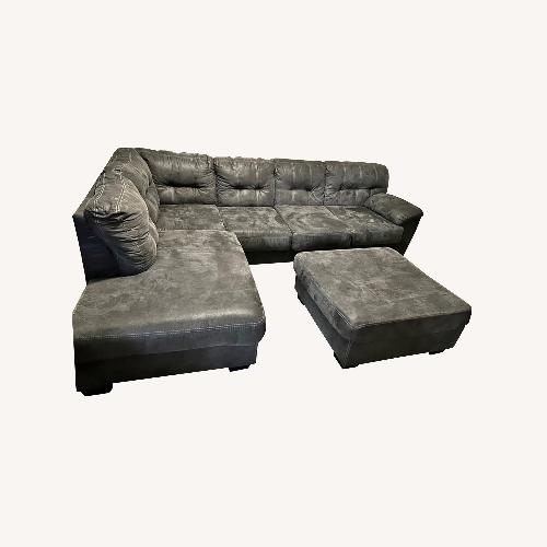 Used Ashley Furniture Dark Gray 2 Piece Sectional for sale on AptDeco