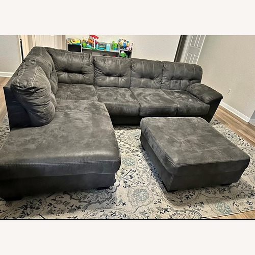 Used Ashley Furniture Dark Gray 2 Piece Sectional for sale on AptDeco